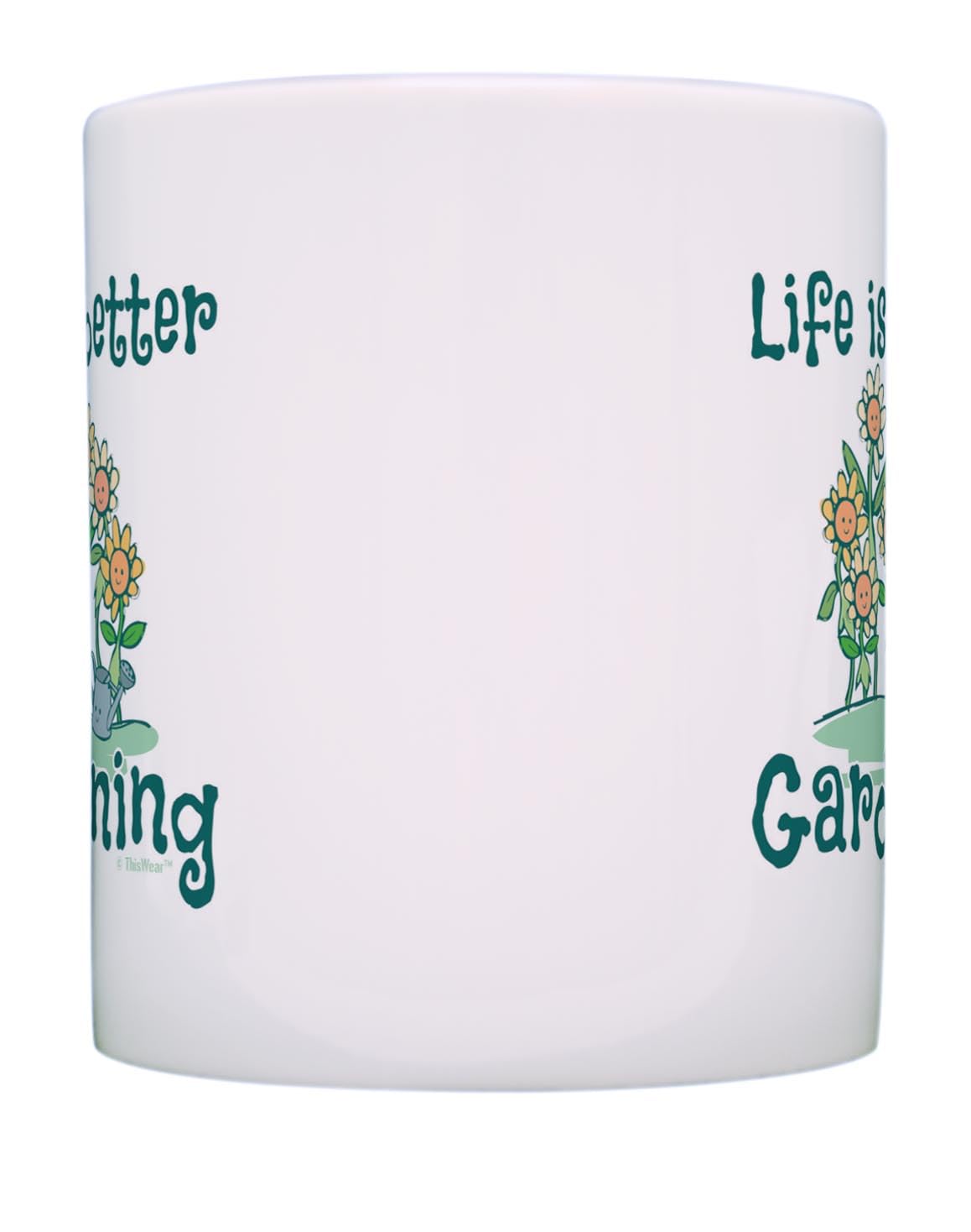 Funny Gardening Quote Mug - 11oz Ceramic Coffee Cup for Garden Lovers - Perfect Gift for Plant Enthusiasts