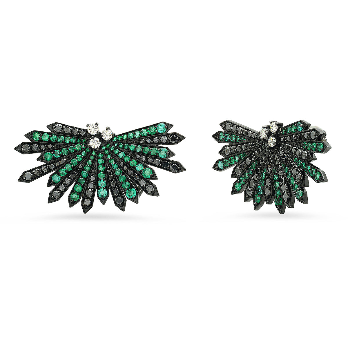 Exquisite Emerald Stud Earrings for Women - 14K Gold Plated Green Gemstone Jewelry - Perfect for Weddings, Parties & Special Occasions