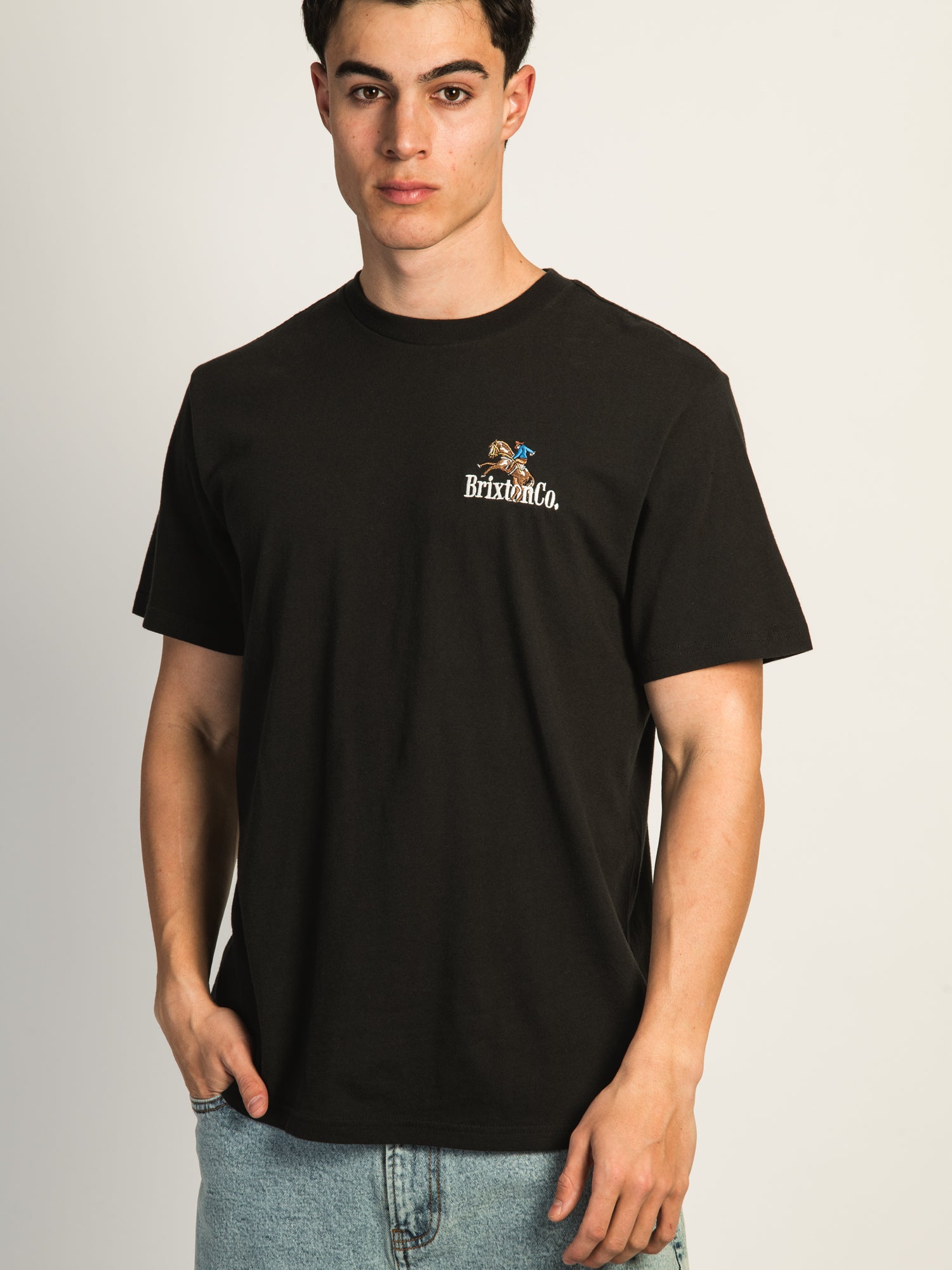 Brixton Inwood Standard T-Shirt for Men - Comfortable Cotton Crewneck Tee - Casual Wear for Everyday & Street Style