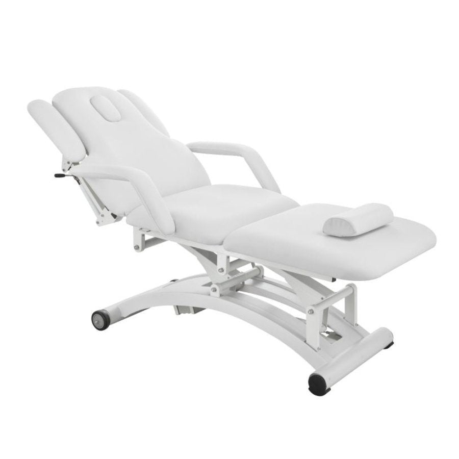 Silverfox 3 Motors Professional Electric Massage Bed 2241C White - Full Body Massage for Home, Spa & Physical Therapy