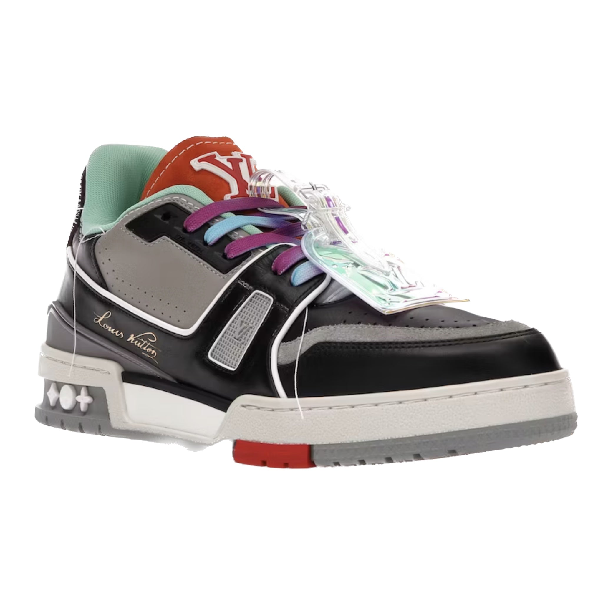 Louis Vuitton SS21 Trainer Sneakers - Men's Luxury Blue Black Grey Athletic Shoes for Running & Casual Wear