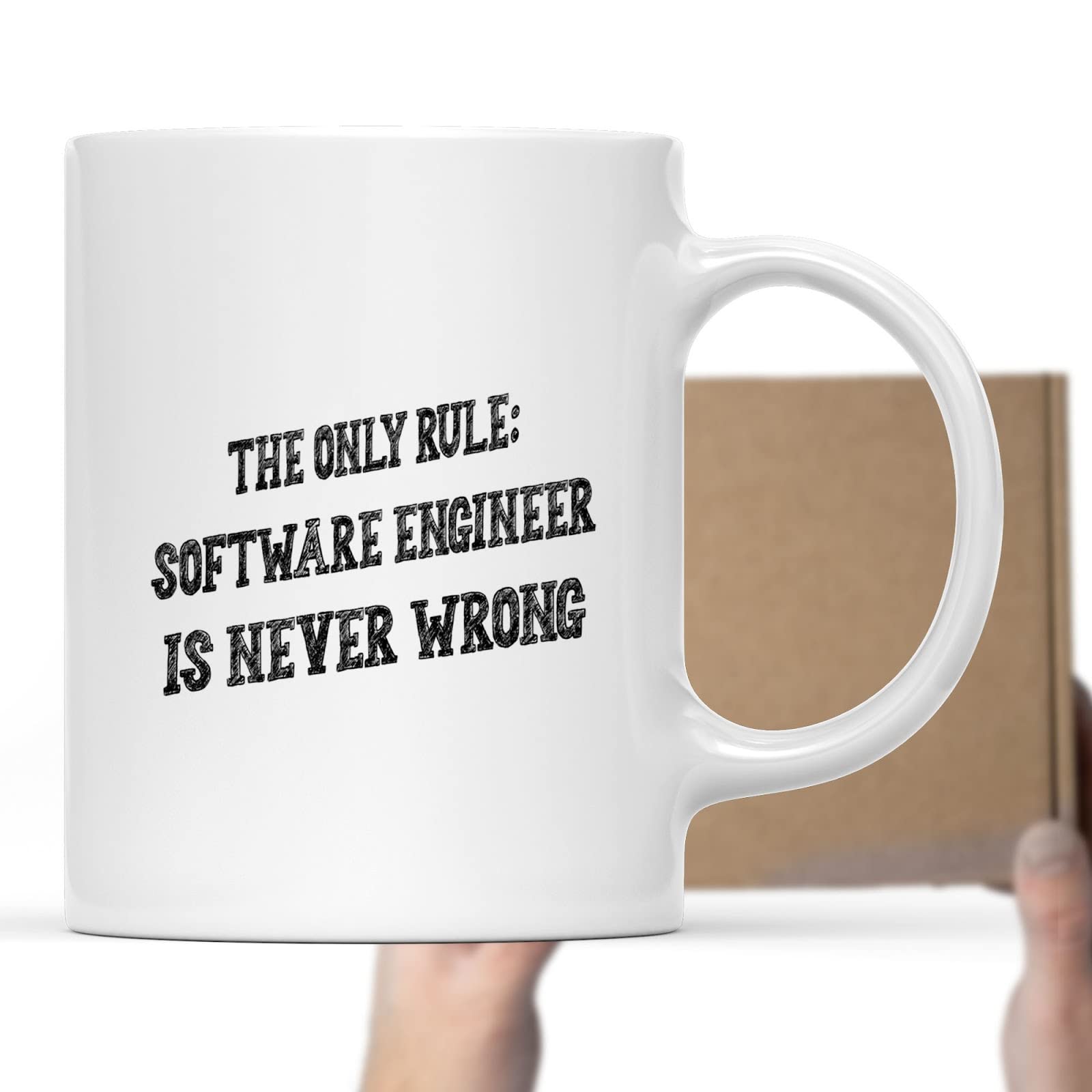 Funny Coffee Mug for Software Engineers - Office Party Gift for Men & Women - Programmer Humor Cup - Perfect for Work, Coding & Tech Gifts