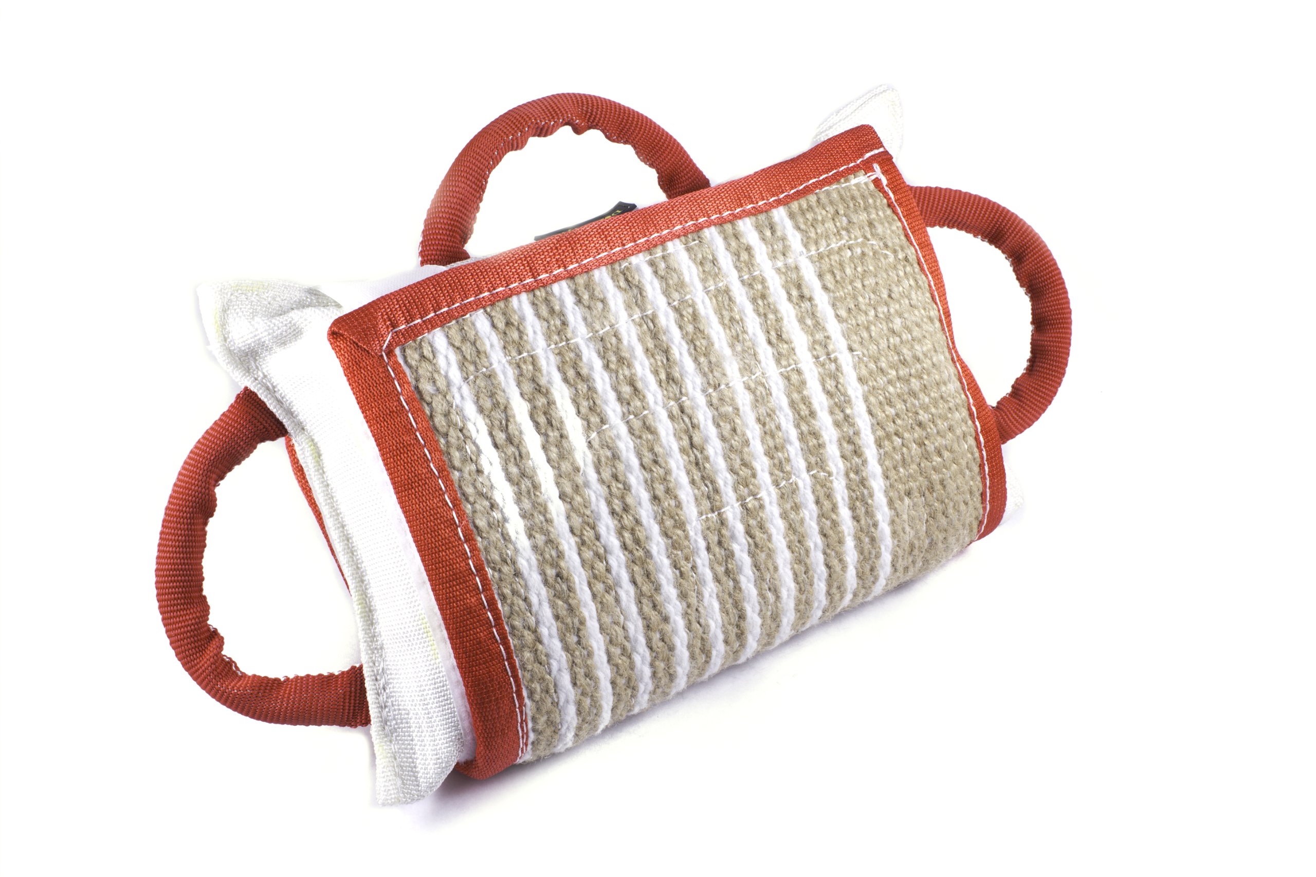 Dean & Tyler Pro Bite Extra Wide Jute Dog Collar Pad - 14.5 x 10.5 Inch Natural Color - Durable & Comfortable for Training, Walking & Outdoor Adventures