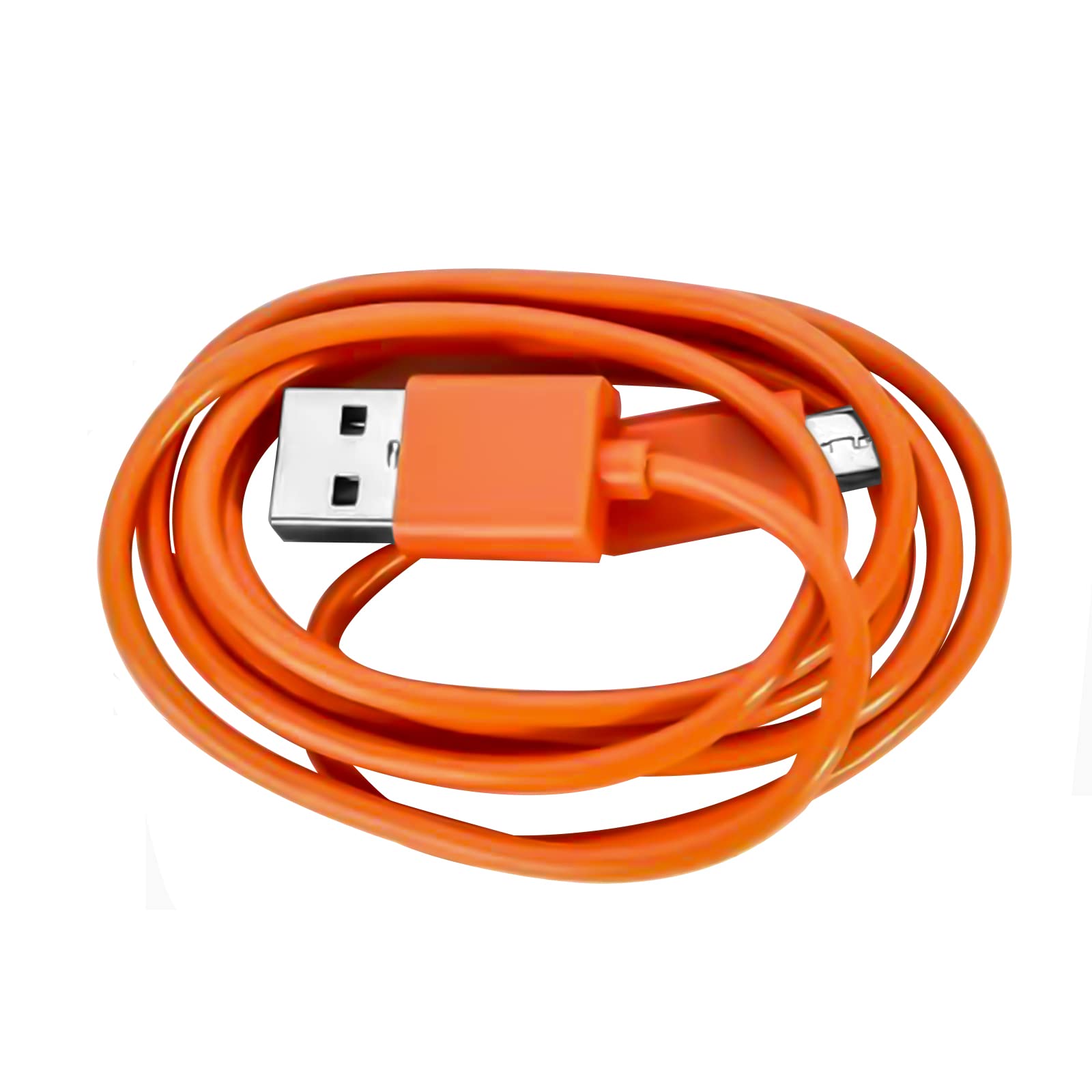 Fast Charging Replacement Cable for Ring Video Doorbell (2020 Release) 2/3/3 Plus/4, Doorbell Pro/Plus & Camera Battery - 3.3ft Orange Power Cord - Perfect for Home Security & Continuous Video Monitoring