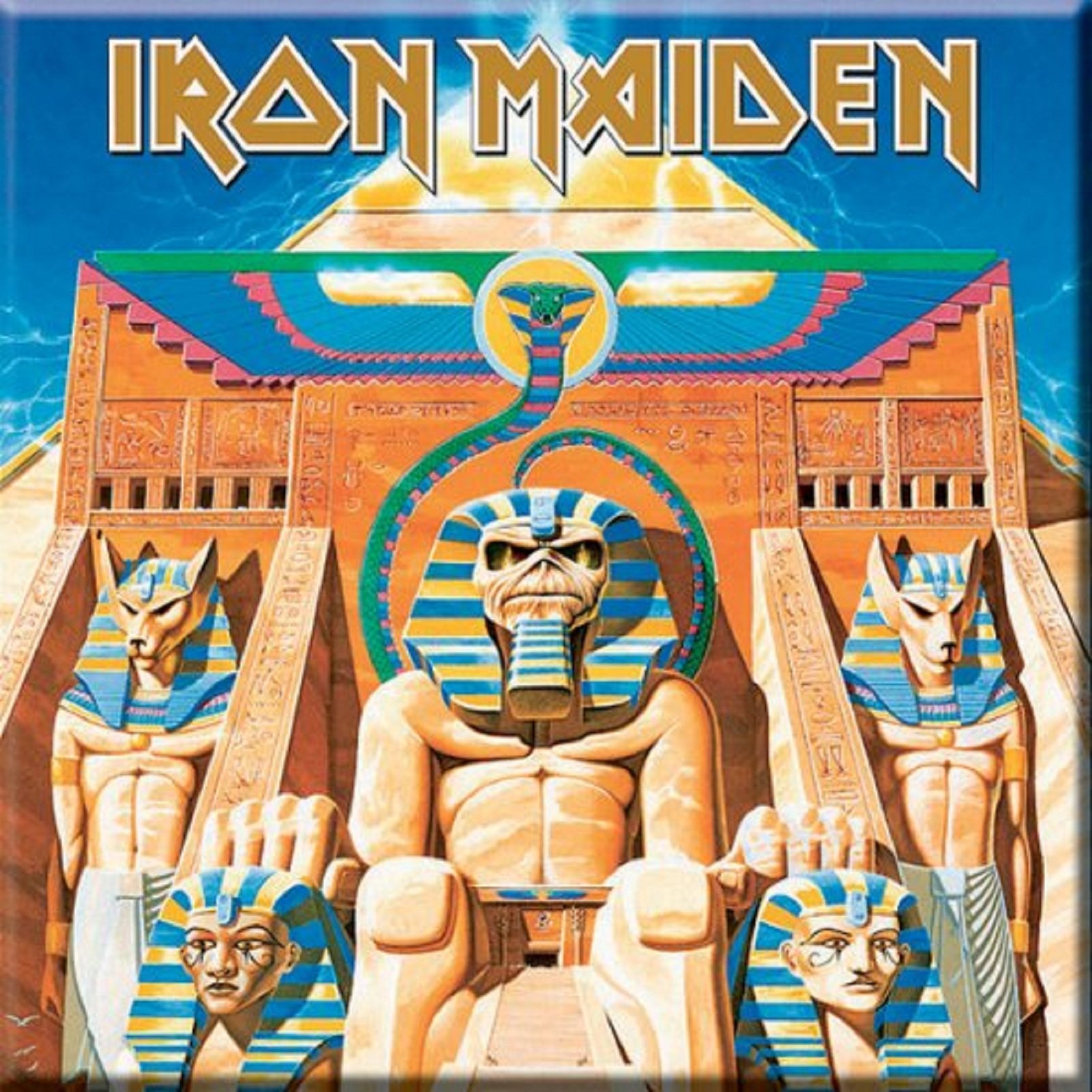 Iron Maiden 4-Piece Fridge Magnet Set - The Final Frontier Album Collection - Various Designs for Music Fans & Collectors - Perfect for Refrigerators, Lockers & Metalhead Decor
