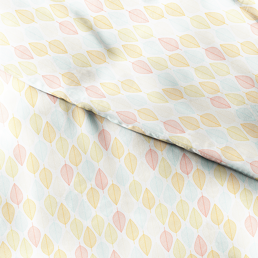 Leaf Pattern 3-Piece Duvet Cover Set - Soft & Breathable Bedding for Cozy Bedroom Decor - Perfect for Master Bedroom, Guest Room, and Dormitory