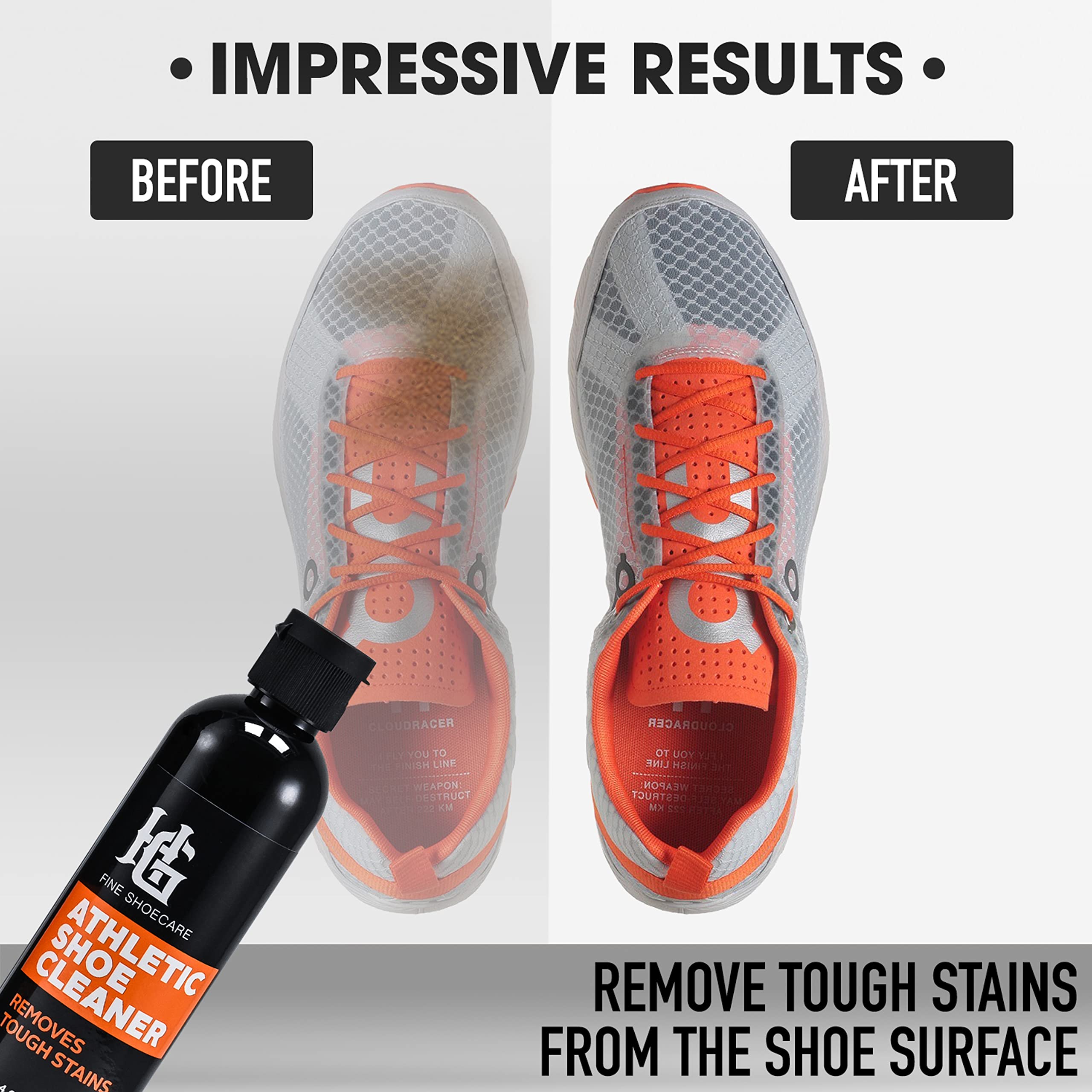 Premium Shoe Cleaning Kit - Stain Remover, Waterproof Spray & Freshener for Leather, Nubuck, Suede & Canvas - 4 Oz Each - Perfect for Sneakers, Boots & Dress Shoes Protection