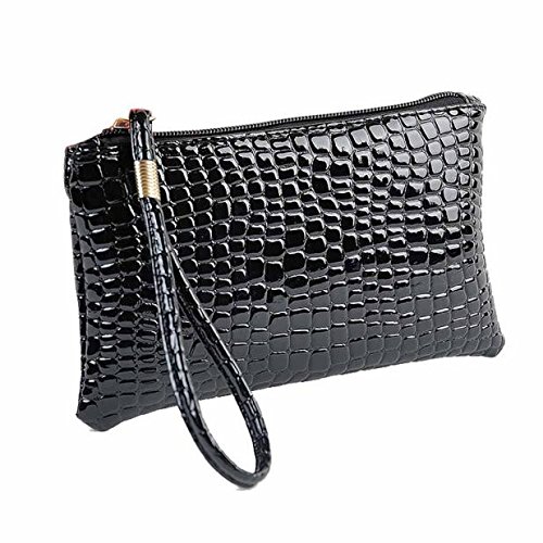 LEKODE Women's Genuine Leather Clutch Handbag - Stylish Coin Purse & Wallet for Evening Parties, Weddings, and Date Nights