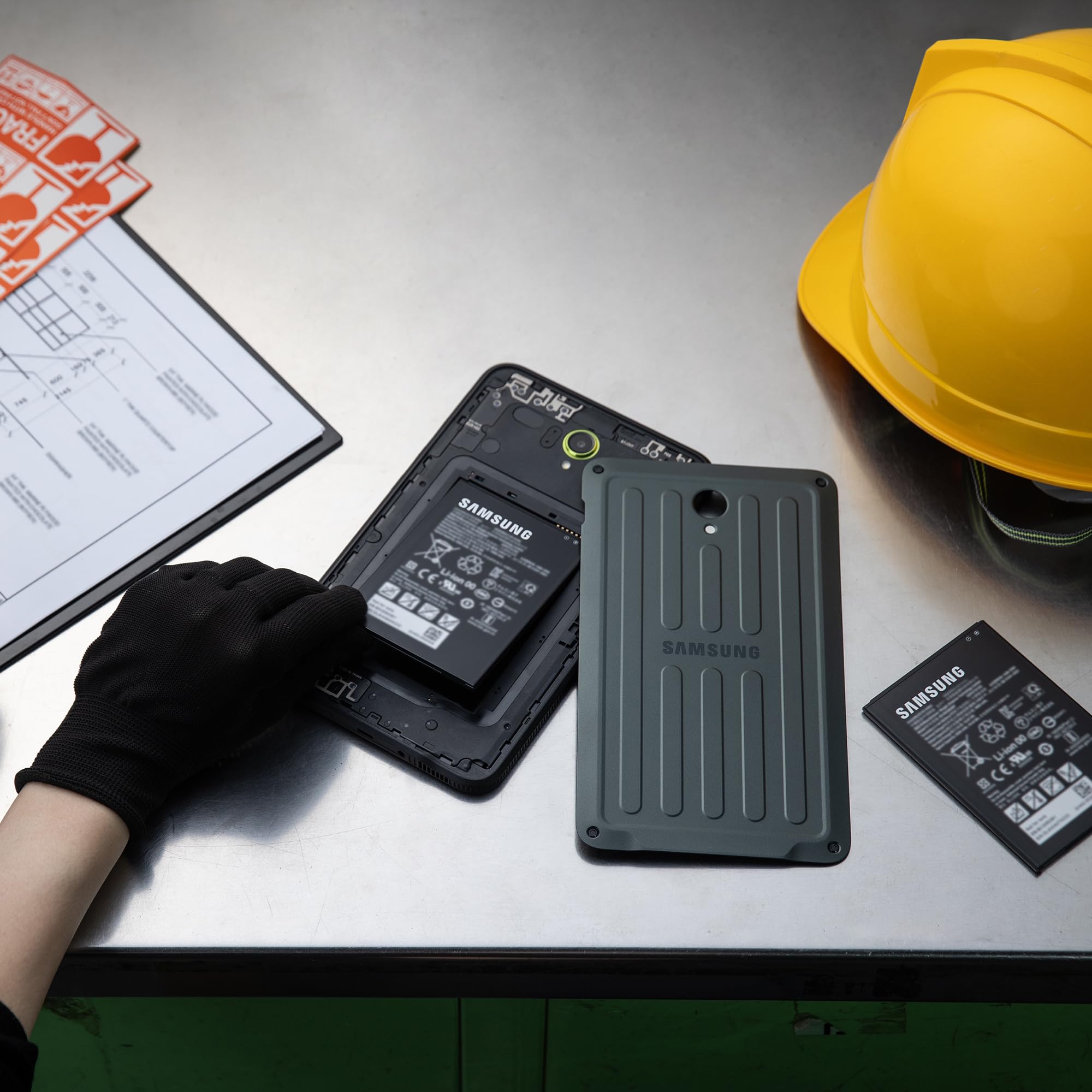 Samsung Galaxy Tab Active5 WiFi Enterprise Edition - 8 Inch Rugged Android Tablet, 128GB Storage, 5050mAh Battery, Business Tablet (Green) - Perfect for Construction Sites, Warehouses & Outdoor Work