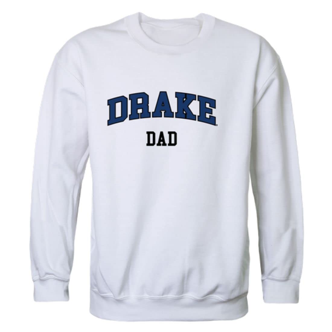 Drake University Bulldogs Dad Fleece Crewneck Sweatshirt - Comfortable Heather Grey Pullover for Game Day & Casual Wear