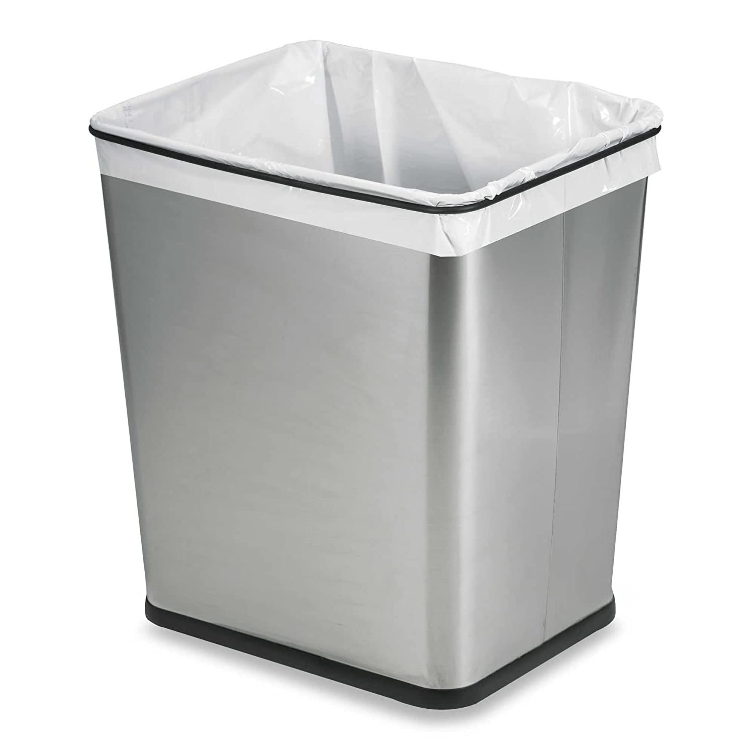 Polder 7-Gallon Under-Counter Recycle & Trash Can - Dual Compartment Waste Bin for Kitchen, Bathroom & Office Organization