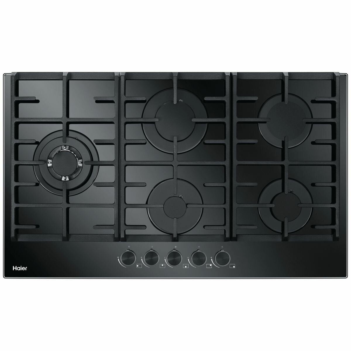 Haier 90cm Gas On Glass Cooktop HCG905WFCG3 - Premium Stainless Steel Gas Stove for Modern Kitchens | Perfect for Home Cooking & Professional Chefs