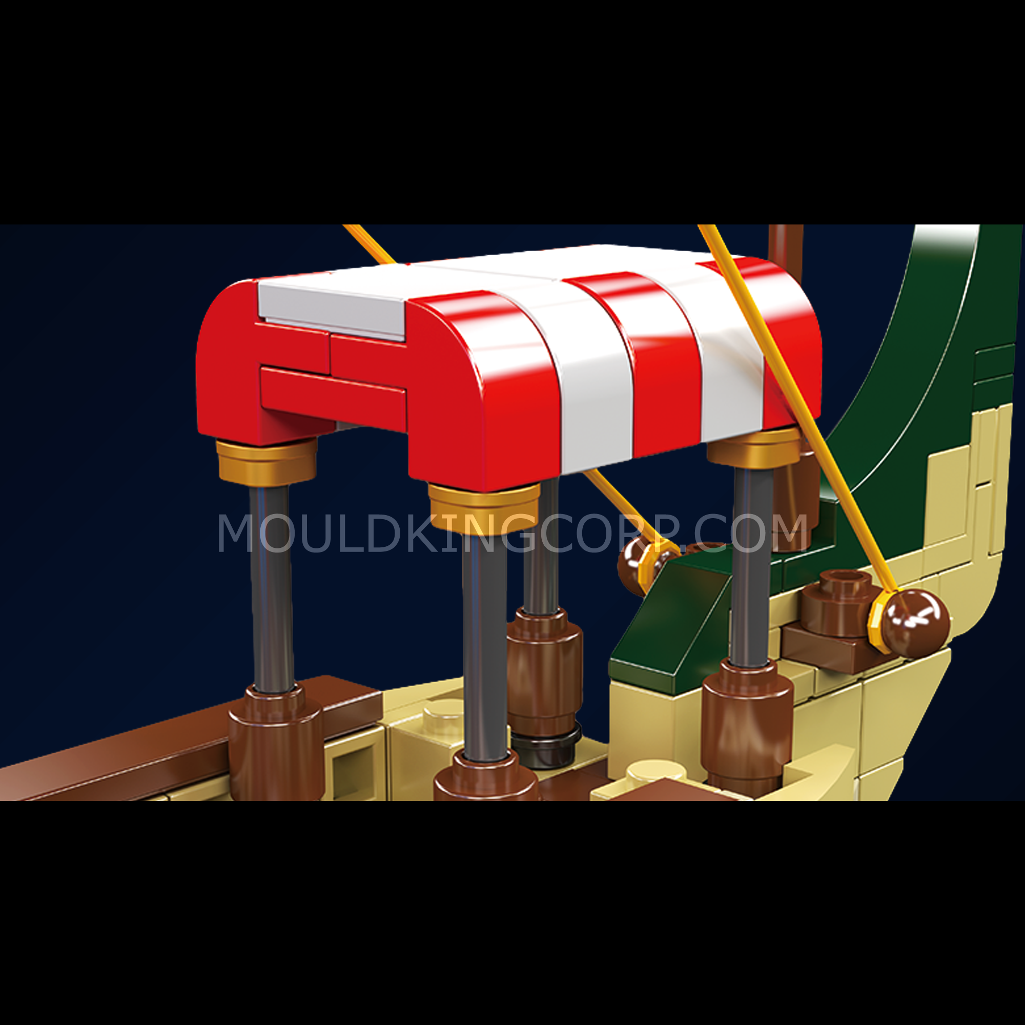 Mould King 10156 Roman Imperium Warship Building Set - 1,466 Piece Model Ship Kit for Adults & Teens | Ancient Warship Collection, STEM Educational Toy, Gift for History Enthusiasts | Display, Home Decor, Birthday Present