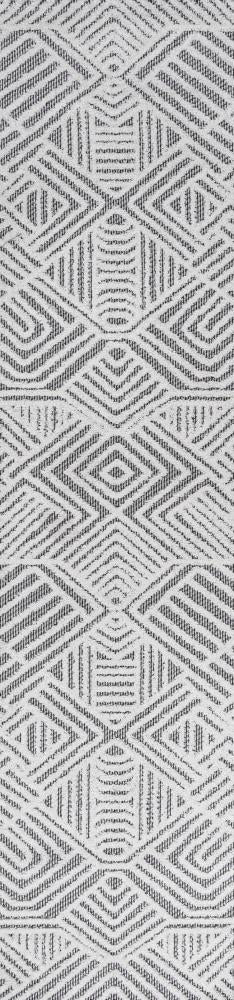 Jordan High Low Pile Art Deco Geometric Indoor/Outdoor Area Rug - Non-Slip Modern Bohemian Floor Carpet for Living Room, Bedroom, Patio Decor
