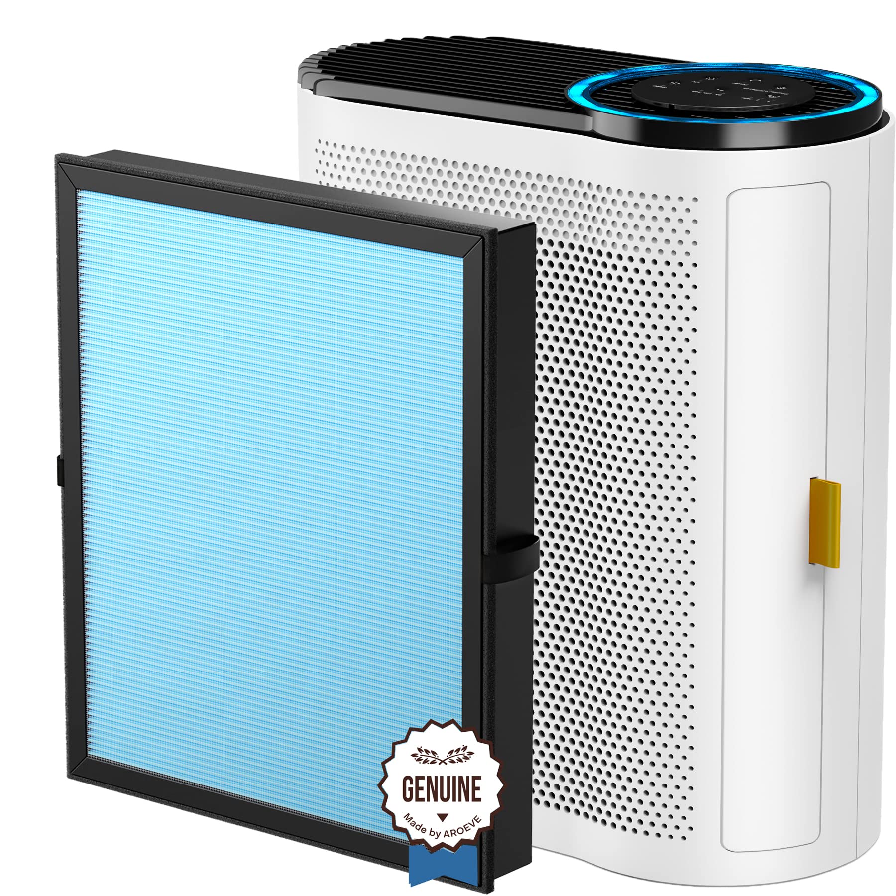 AROEVE Air Purifier with 2 Filters (Basic & Standard) - HEPA Filter for Home, Bedroom, Office - Removes Dust, Pollen, Pet Dander - Quiet Air Cleaner for Allergies & Asthma Relief