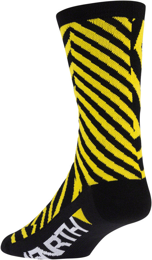 45NRTH Dazzle Lightweight Wool Socks for Men & Women - Breathable, Moisture-Wicking Hiking & Winter Socks (Yellow, Medium) - Perfect for Outdoor Adventures, Camping & Cold Weather Activities