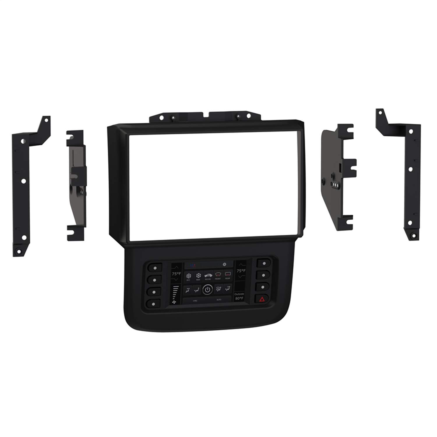 Metra Electronics RAM 2013-2017 Car Stereo Installation Kit for Pioneer 8-Inch Radios (108CH2B) - Perfect for Dodge RAM Trucks & Custom Audio Upgrades