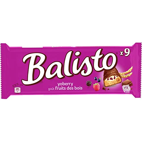 BALISTO Wood Fruit Bars 166g (Pack of 4) - Delicious German Snack Bars for Hiking, Office & Healthy On-the-Go Energy