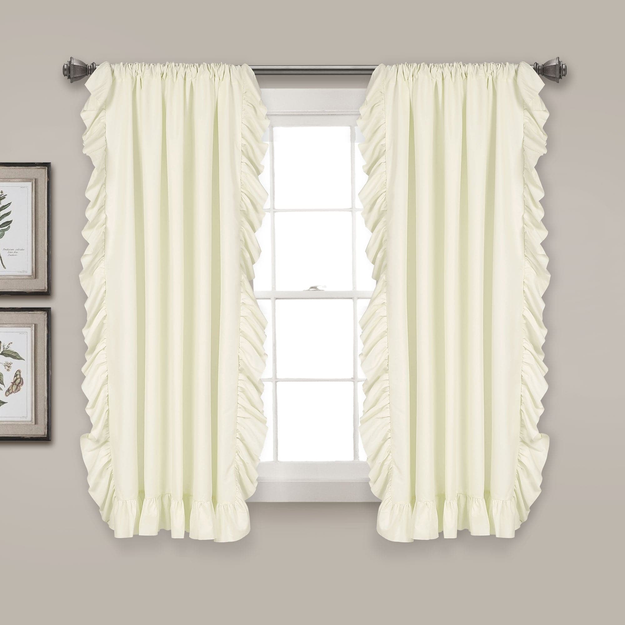 Reyna Window Curtain Panel Set - Blackout Thermal Insulated Drapes for Living Room & Bedroom - Noise Reducing & Energy Saving Home Decor