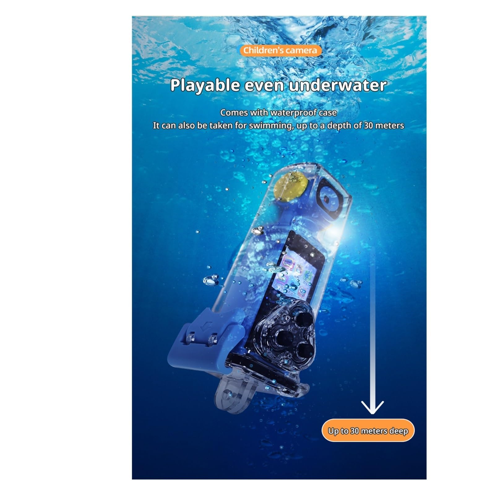 MZZYG 4K Action Camera with 270° Rotating Lens & External Microphone Input - Waterproof Sports Camera for Vlogging, Diving, Cycling, and Outdoor Adventures (Black)