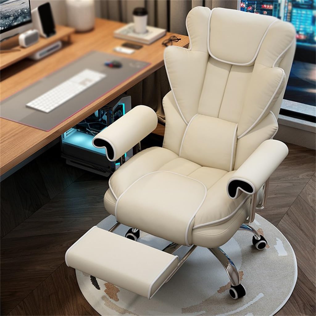 Ergonomic Gaming Chair with Adjustable Backrest - High Comfort Computer Chair for Esports, Office & Study - Reclining Sofa Chair for Home & Workspace