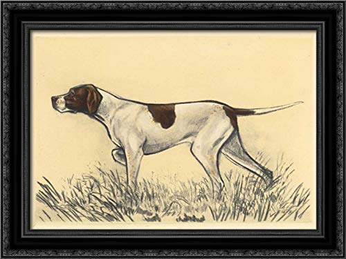 Canvas Art in a Black Ornate Wood Frame
