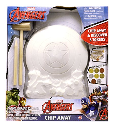 Tara Toy Avengers Chip Away Activity Kit - Fun DIY Craft Set for Kids, Superhero Art Project, Creative Gift for Boys & Girls - Perfect for Birthday Parties, Classroom Activities & Family Bonding Time