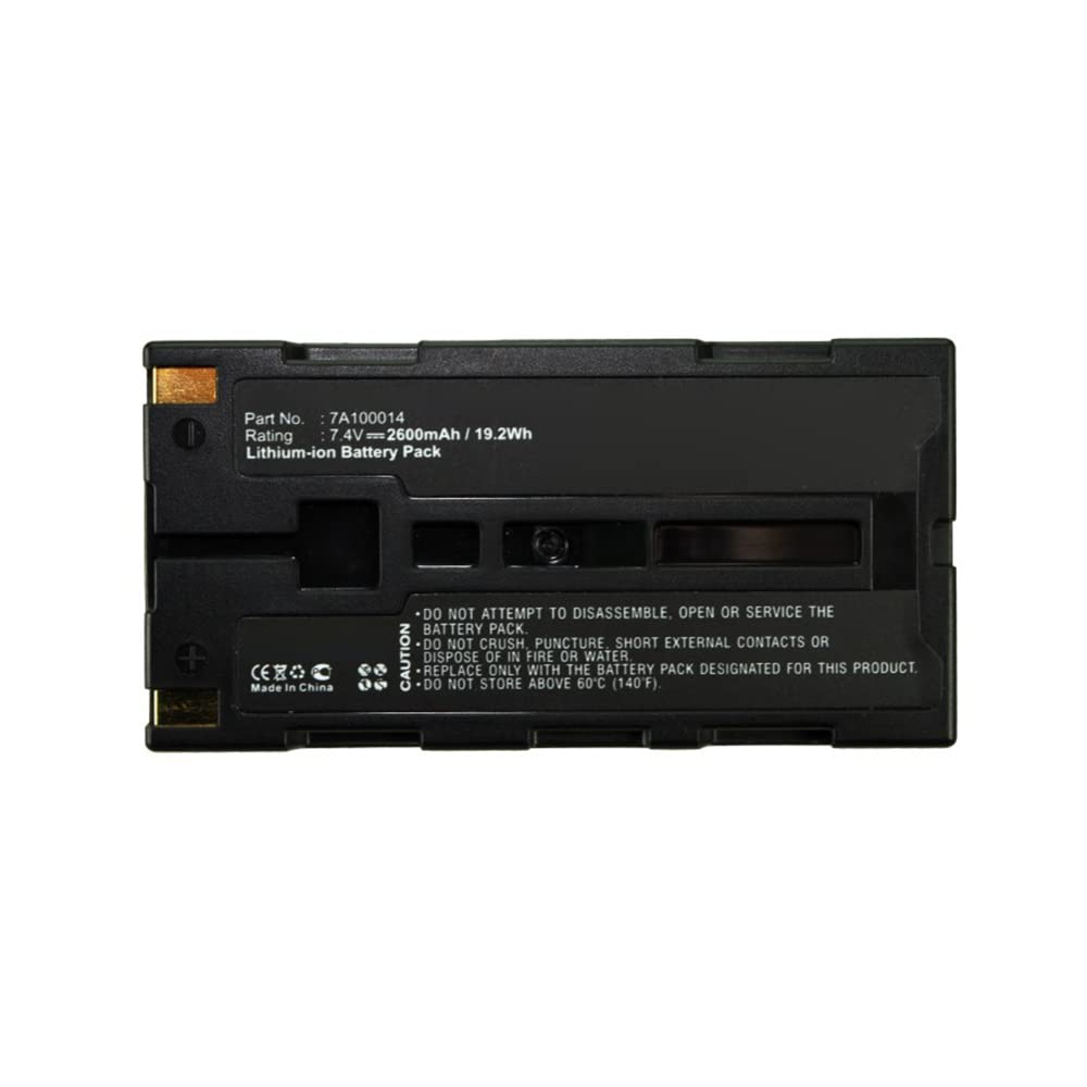 Synergy Digital Printer Battery - Li-ion 7.4V 2600mAh High Capacity Replacement for Extech ANDES 3 & Printek 7A100014-1 - Perfect for Office, Warehouse, and Retail Label Printing