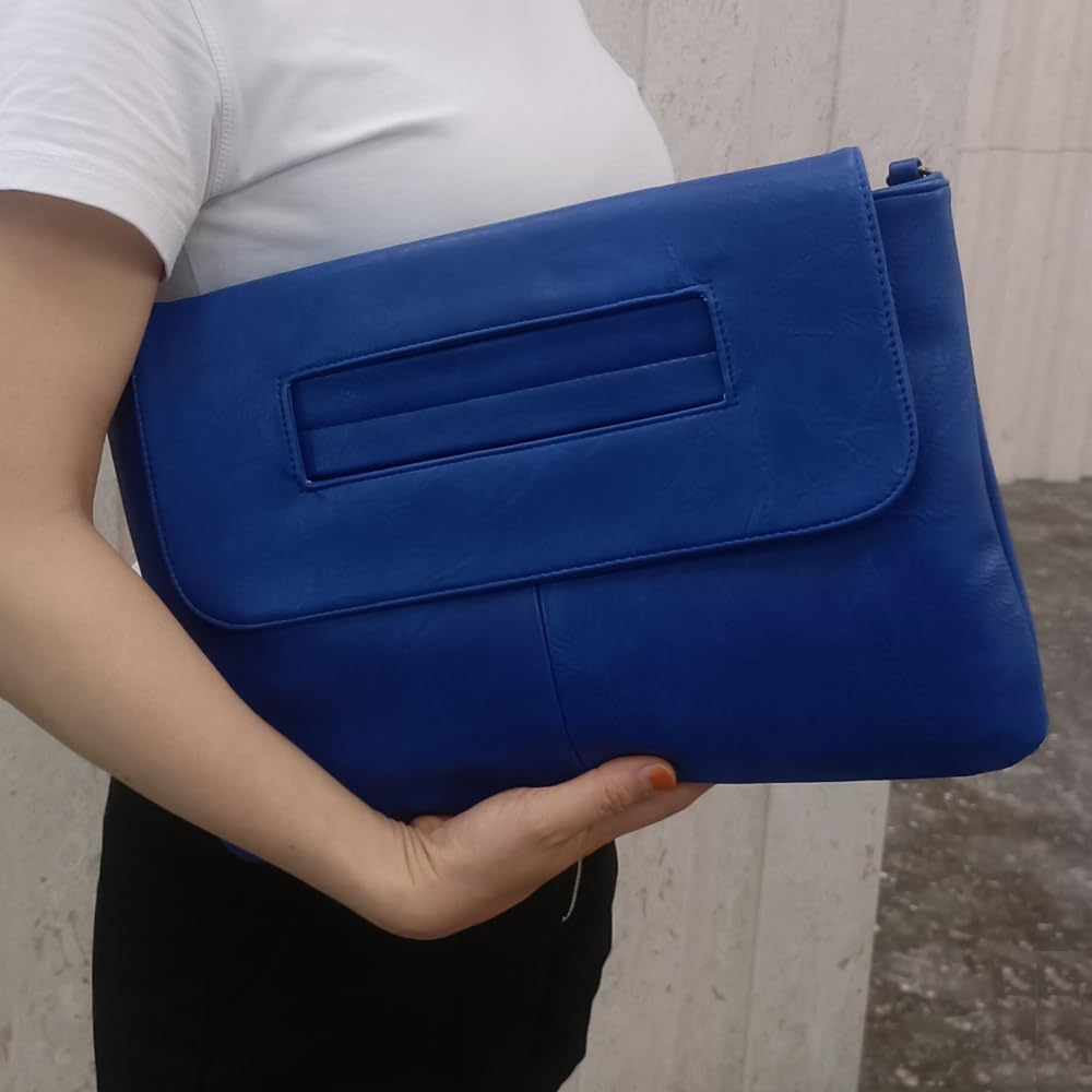 Stylish Women's PU Leather Handbag - Large Capacity Clutch & Messenger Bag for Work, Travel, and Everyday Use