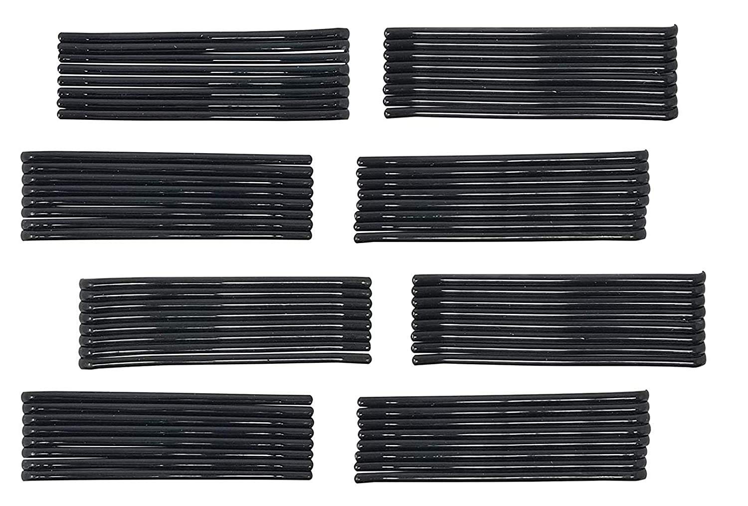 APOEM 60-Piece Black Metal Hair Pins for Women & Girls - Secure Bun & Updo Styling - Perfect for Weddings, Prom & Everyday Use