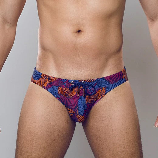 2eros Stallion Swim Brief - Navy Blue Men's Swimwear for Beach & Pool - Comfortable & Stylish Swim Trunks for Swimming, Sunbathing & Water Sports