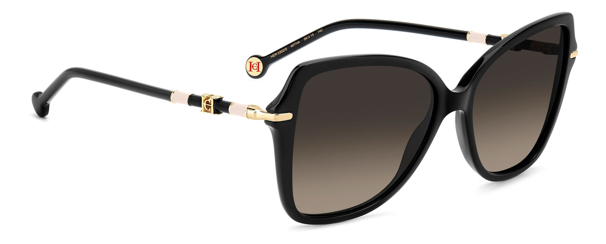 Carolina Herrera HER 0302/S Women's Designer Sunglasses - UV Protection & Polarized Lenses for Driving, Beach & Outdoor Fashion