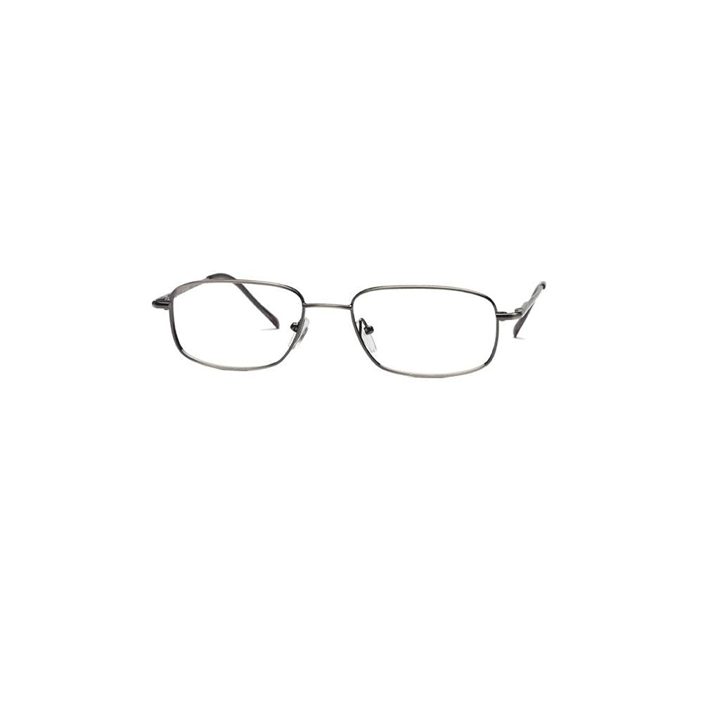 Multi-View Computer Reading Glasses Model 11 - 1.5X Magnification - Pewter Frame - Blue Light Blocking for Screen Time & Office Work
