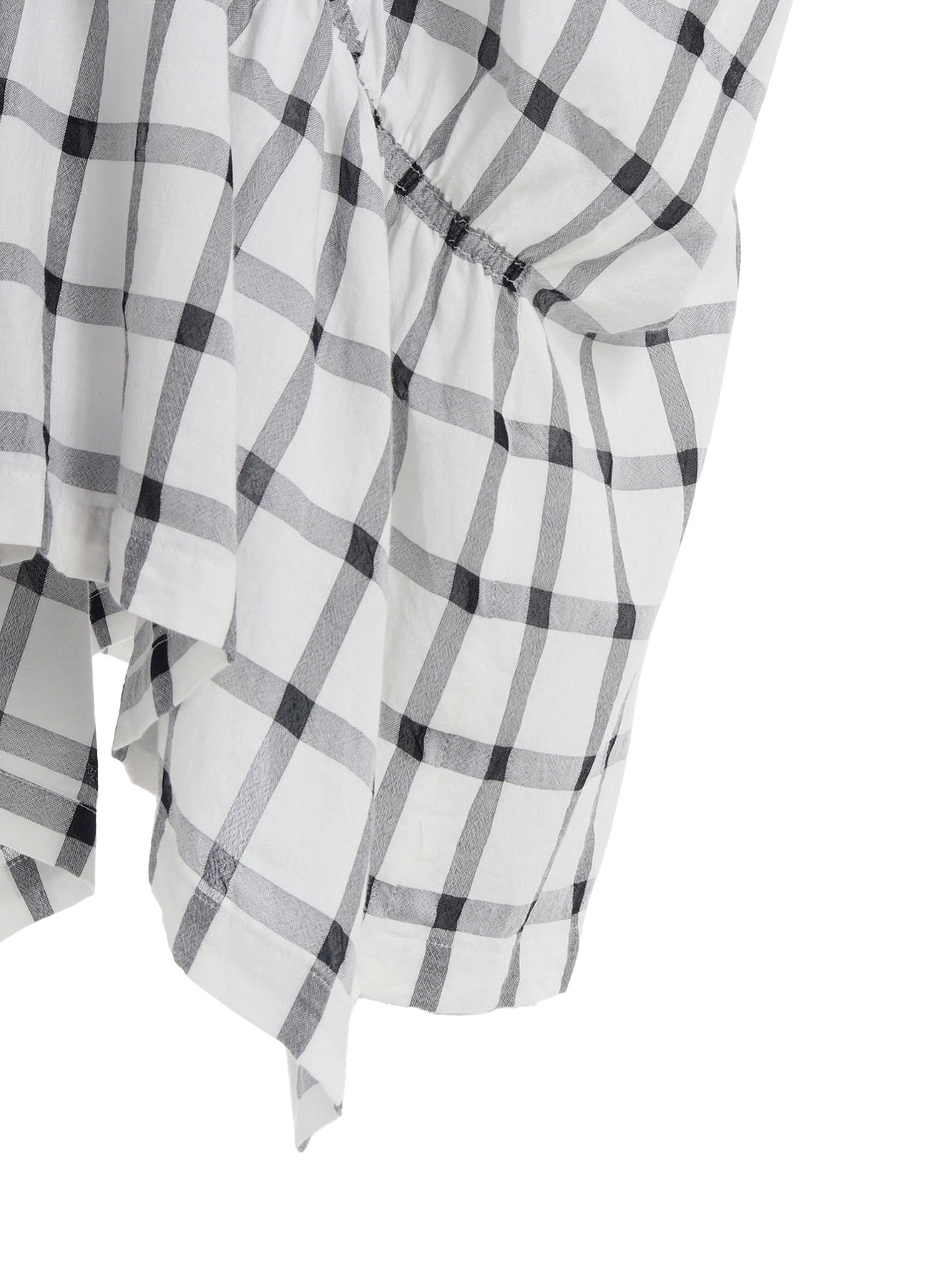 Stylish Cotton Cupro Plaid Gathered Dress for Women | Comfortable & Elegant Casual Wear | Perfect for Office, Parties & Date Nights