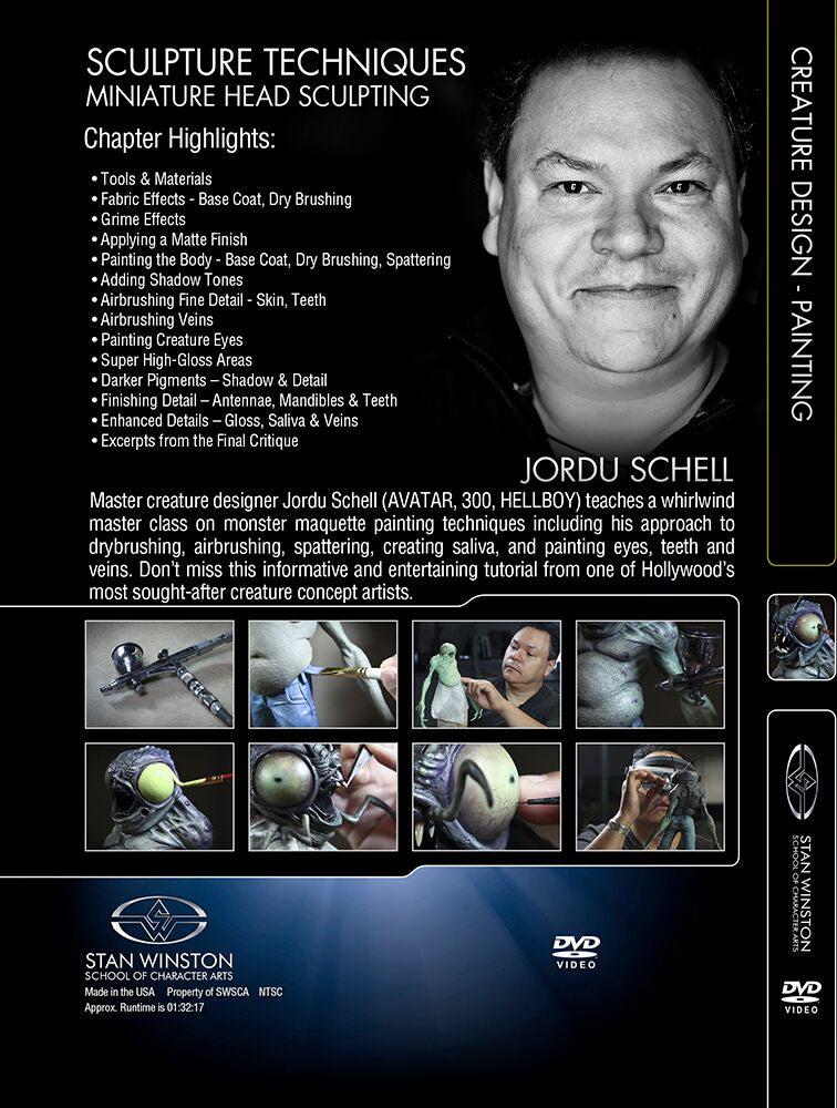 Stan Winston Studio Creature Design Maquette Painting Techniques DVD - Learn Professional Sculpting & Painting for Movie Special Effects - Perfect for Film Artists & Model Makers