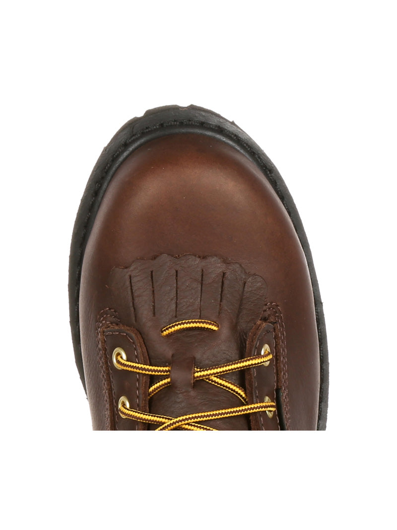 Georgia G8341 Men's Steel Toe Waterproof Work Boots - Lace Up Safety Shoes for Construction, Warehouse & Outdoor Work - Chocolate Brown