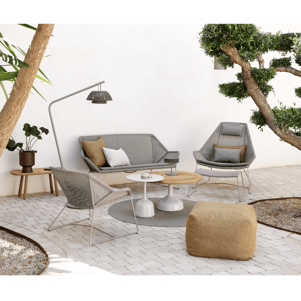 Breeze 2-Seater Outdoor Garden Sofa - Waterproof Wicker Patio Furniture Set for Backyard, Porch & Poolside Relaxation
