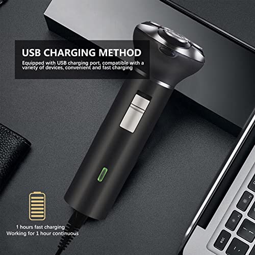 3-in-1 Electric Head Shaver & Beard Trimmer for Bald Men - USB Rechargeable, Washable, Fast Shaving Machine - Perfect for Home, Travel & Gym Use