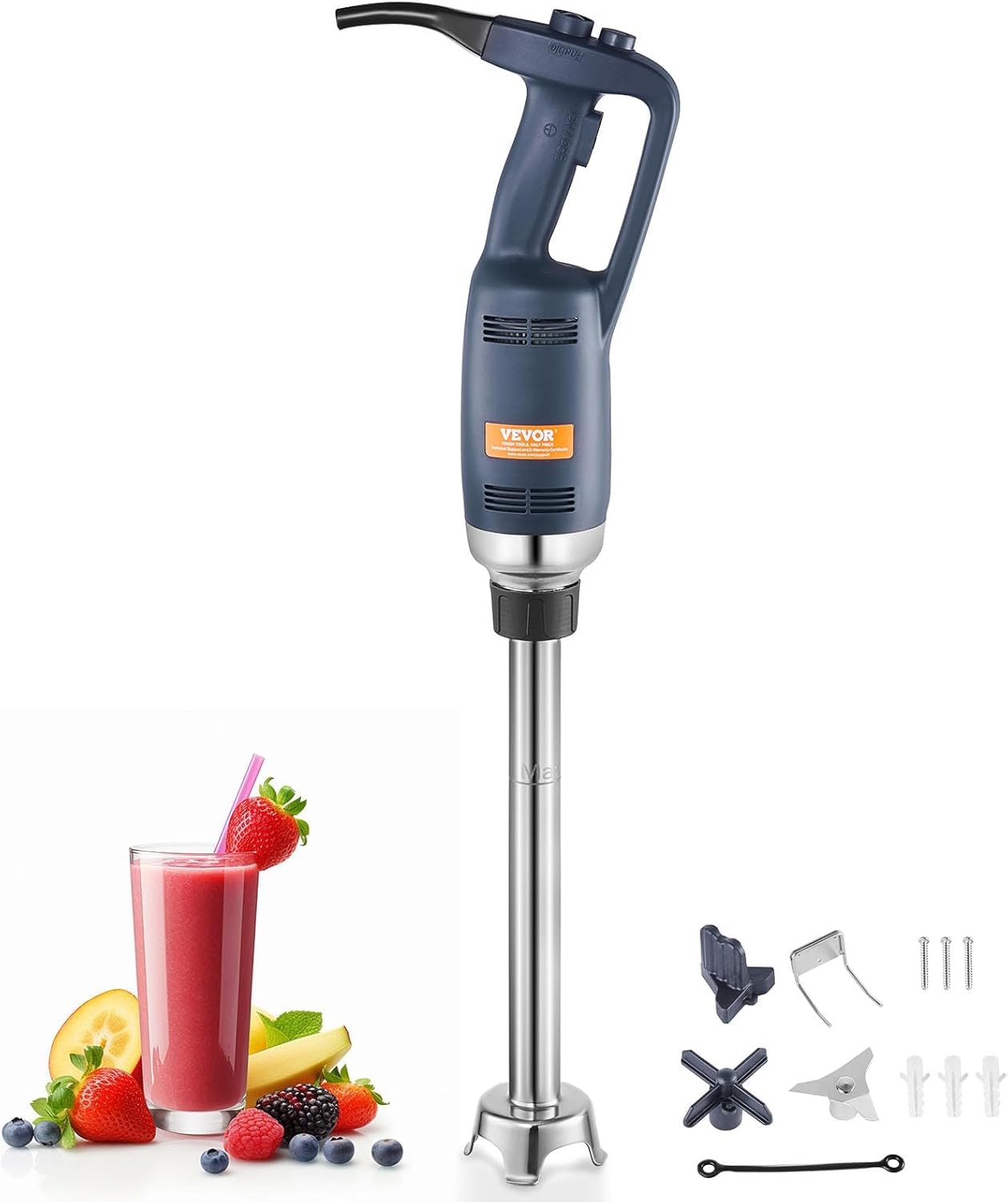 VEVOR 350W Commercial Immersion Blender - Heavy Duty Hand Mixer with 19.7