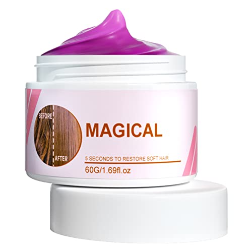 Keratin Hair Steam Treatment for Silky Perm & Dye - Moisturizing Hydrating Hair Care for Curly or Straight Fine Hair - Shea Butter Leave-In Conditioner with Deep Conditioning Oil - Perfect for Salon-Quality At-Home Hair Treatments & Daily Frizz Control