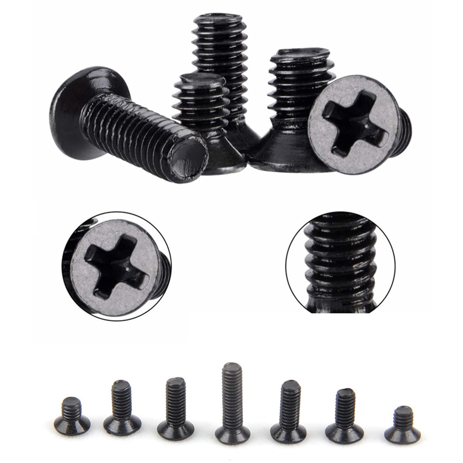 Premium Computer Screws & Laptop Screws Kit - 10 Size Micro Screw Set for Laptop, Motherboard, Watch & Electronics Repair - Ideal for DIY Fixes, Tech Maintenance & Home Office Workspace Setup