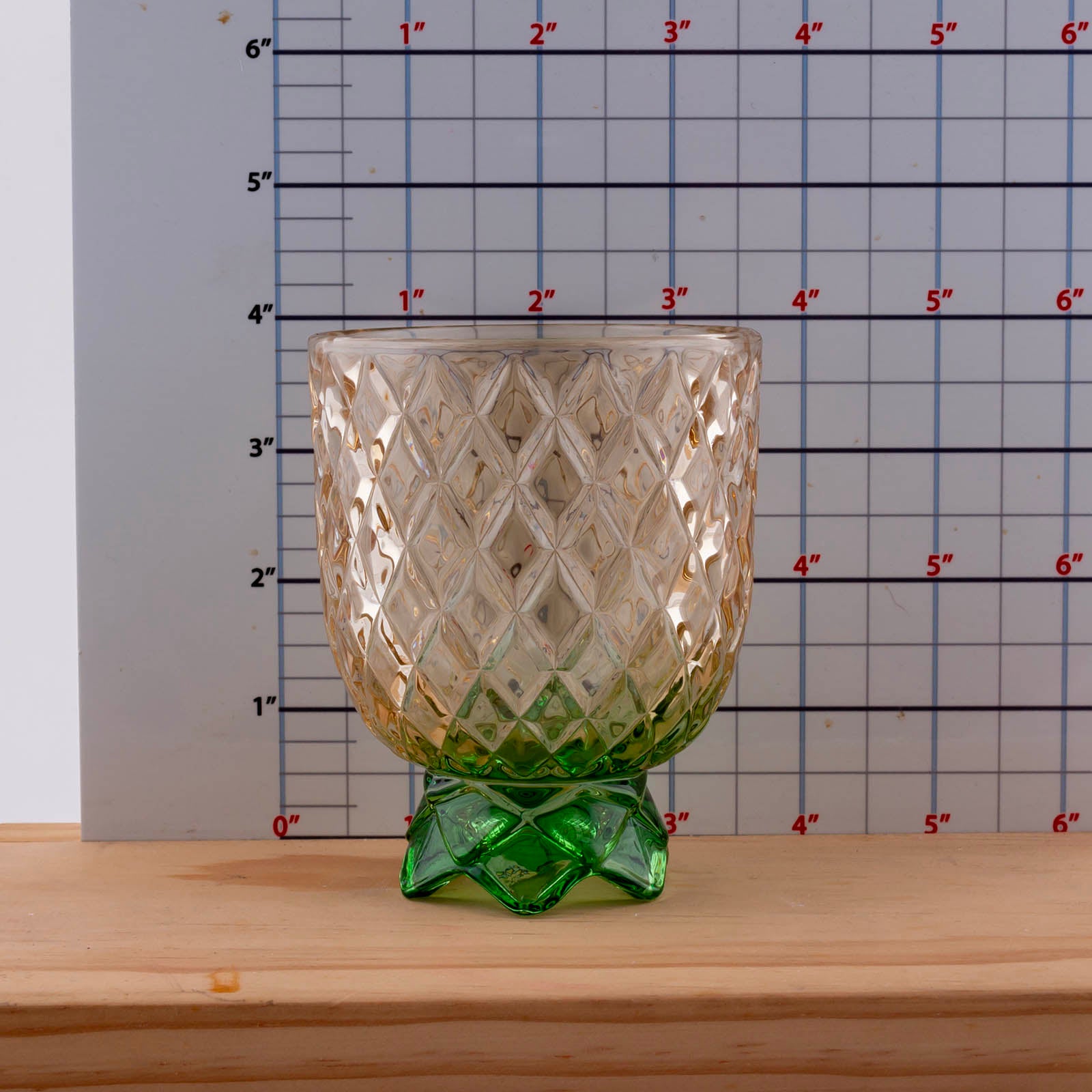 BarConic® Stackable Pineapple Glasses - Diamond Pattern Set of 4 - Shatterproof & BPA-Free Drinkware for Cocktails, Smoothies, and Pool Parties - Perfect for Summer BBQs, Beach Vacations, and Tropical Themed Events