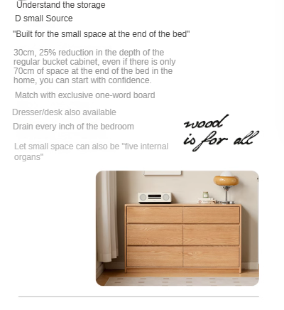 Solid Oak Wood Ultra Narrow Dressing Table - Compact Vanity Desk for Small Spaces, Bedroom, Apartment & Dorm Room