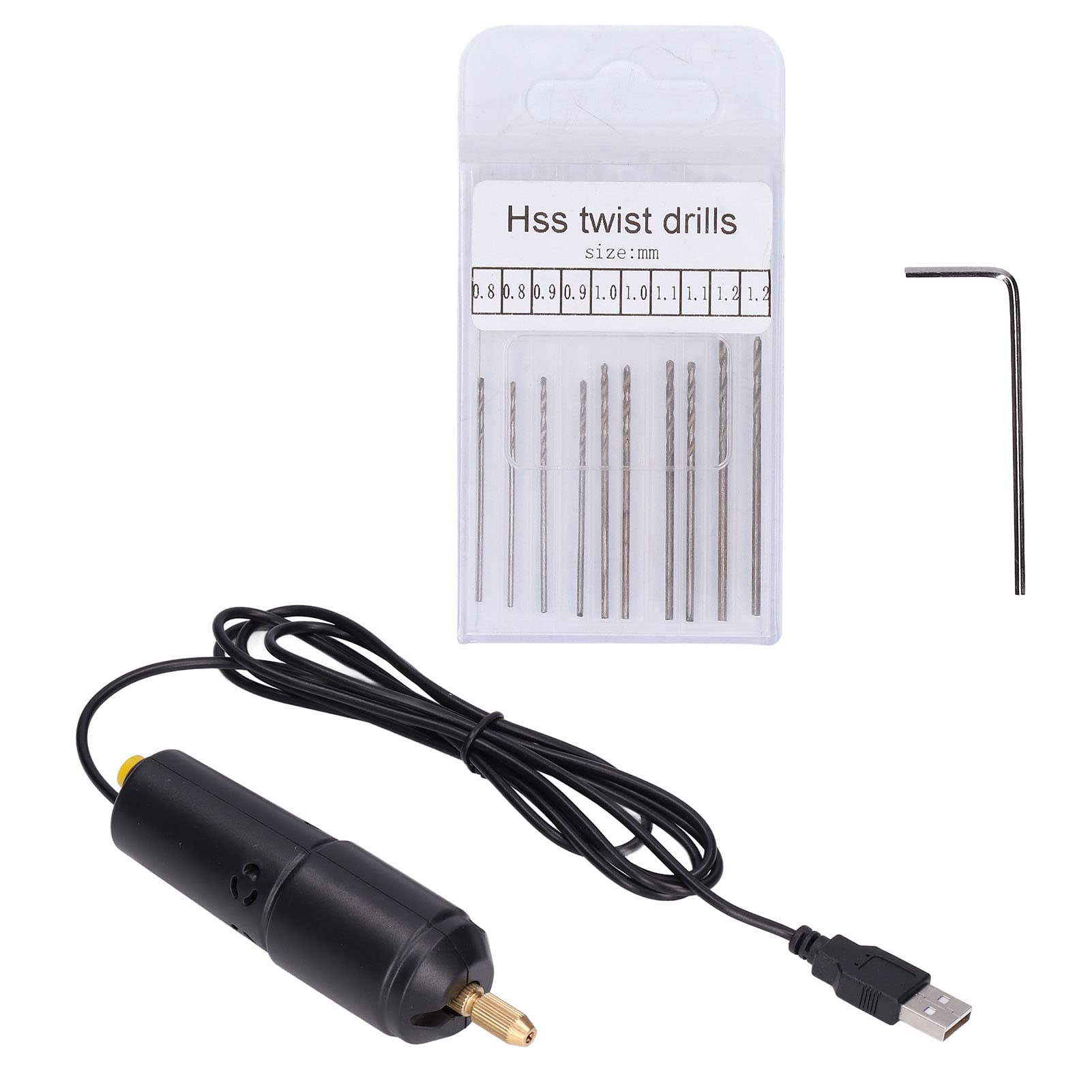 Mini Electric Drill Set - Precision Micro Handheld Drill for Resin Crafts, Jewelry Making & DIY Projects (110V-240V US Plug) | Perfect for Small Repairs, Model Building & Woodworking