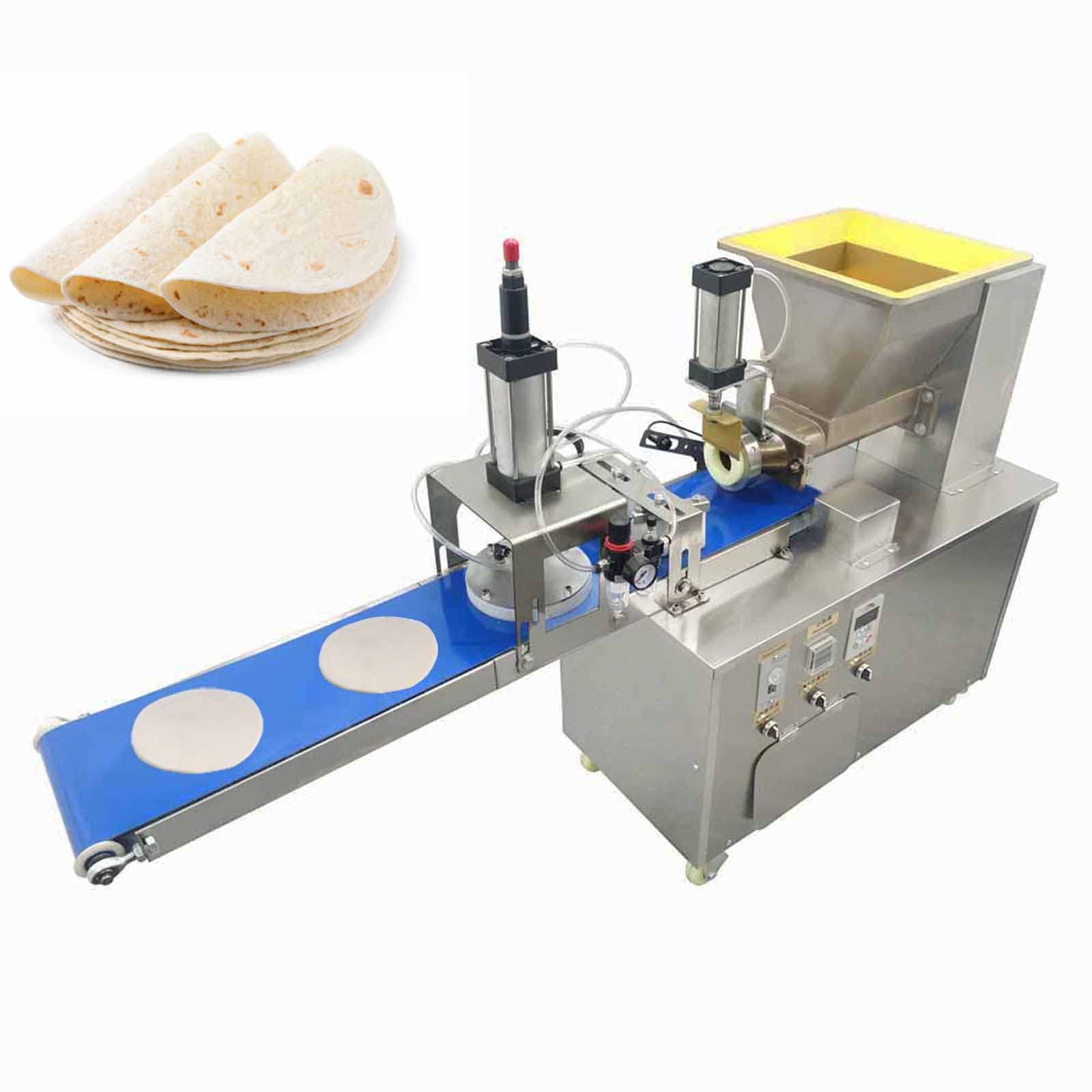 Commercial Pastry Press Machine - Automatic Dough Divider & Pizza Dough Maker - Electric & Pneumatic Drive - Quantitative Dough Sheeter for Bakeries, Pizzerias & Commercial Kitchens