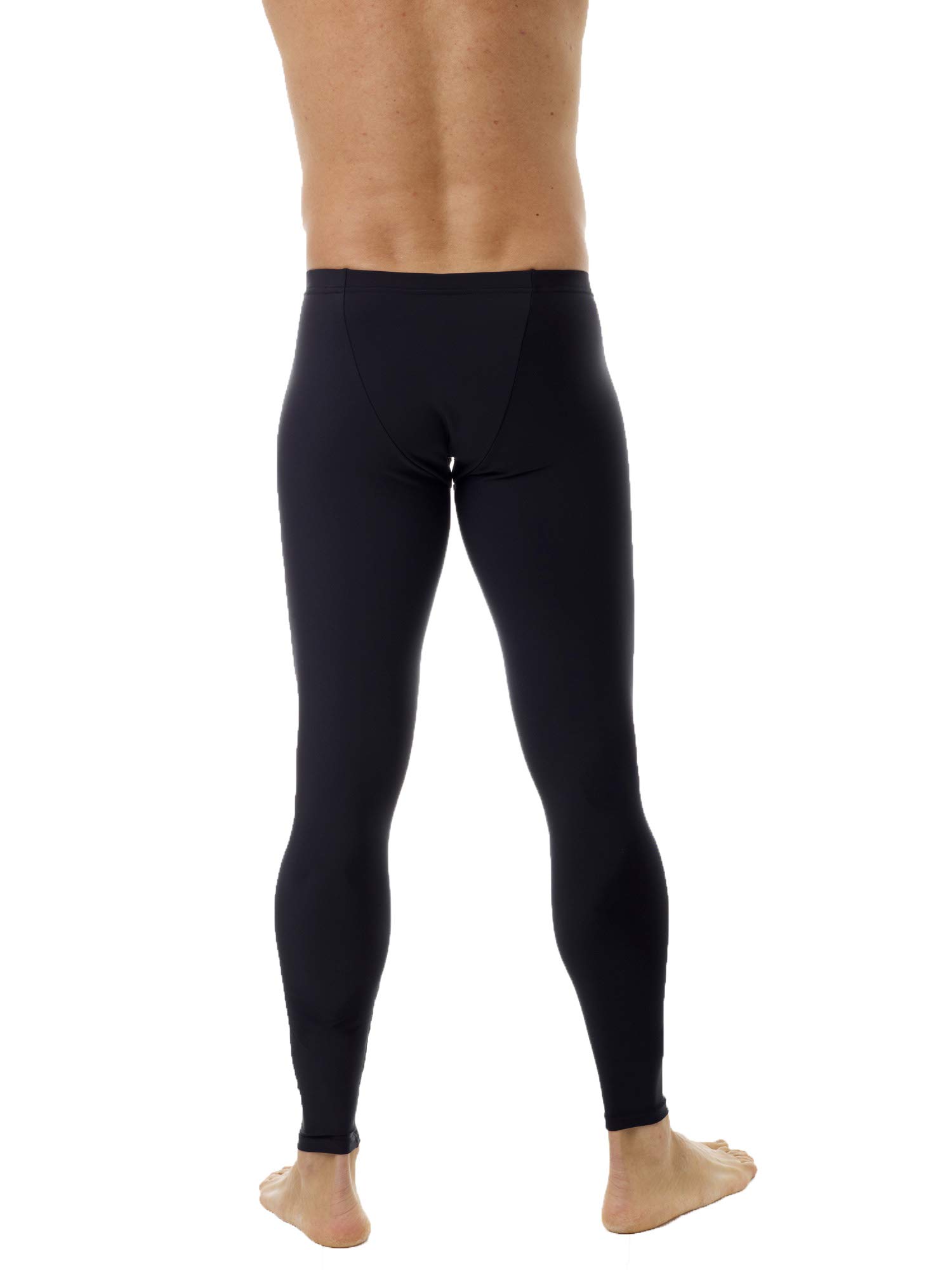 Underworks Men's Compression Pants 3-Pack - Moisture Wicking Workout Leggings for Running, Gym & Sports Recovery (Black)