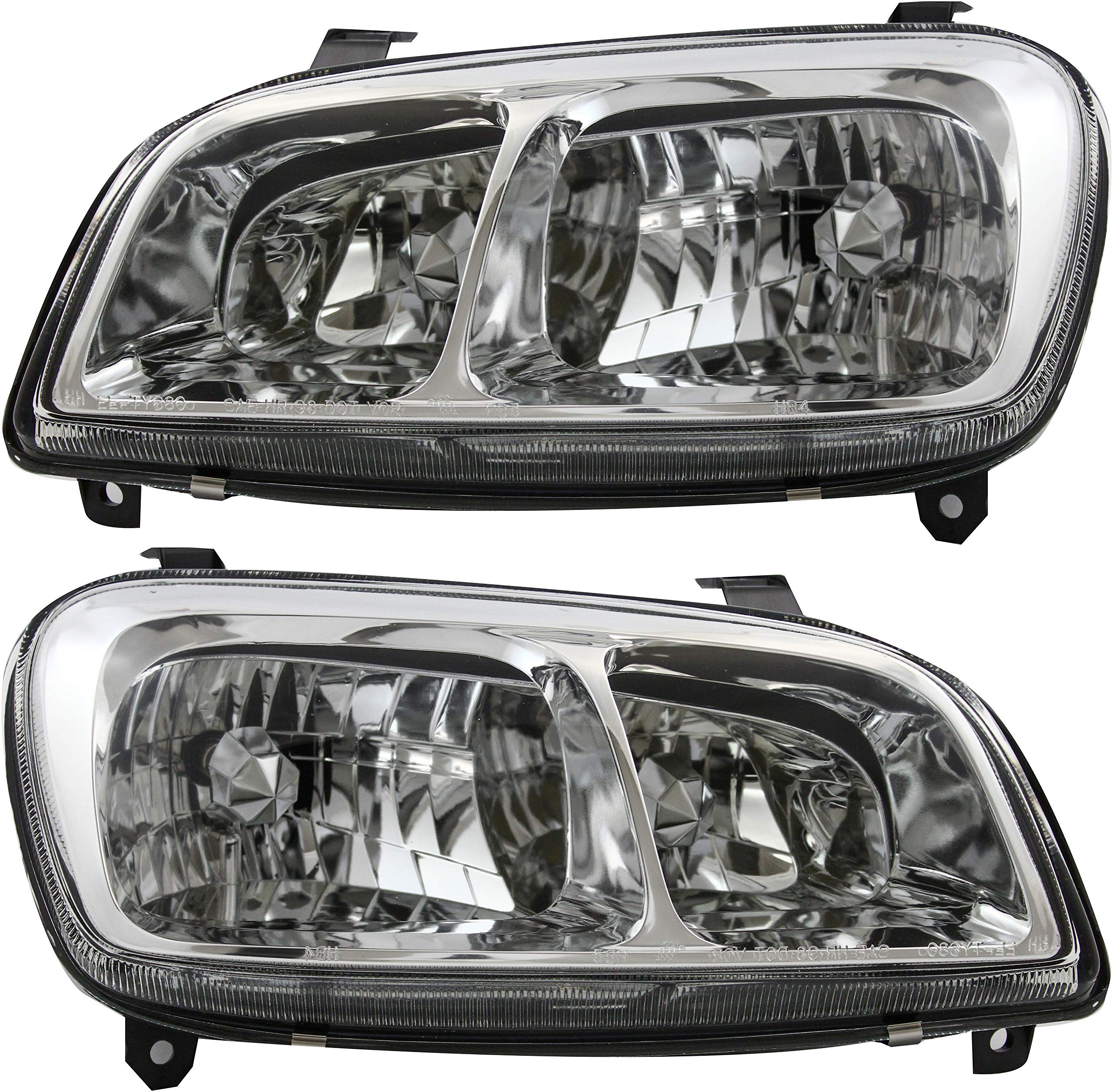 Toyota RAV4 Headlights Replacement Set (1998-2000) - Halogen Headlamp Assembly for Driver & Passenger Side - Perfect for Night Driving & Off-Road Adventures