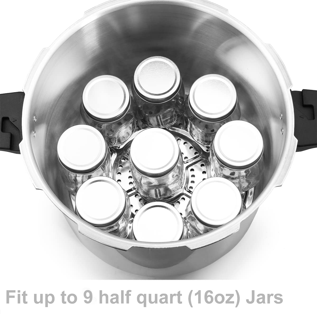 Barton 23 Quart Stainless Steel Pressure Cooker & Canner with Gauge, Rack & Quick Release Valve - Fast Cooking Pot for Home Canning, Soups, Stews & Meal Prep (23QT)