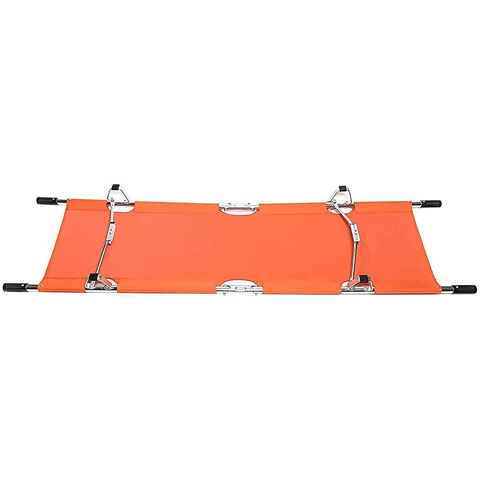 Portable Aluminum Alloy Folding Stretcher - Lightweight Emergency Medical Bed for Home, Hospital & Outdoor Use | Ideal for Schools, Sports Venues, Ambulance Transport & Camping Trips