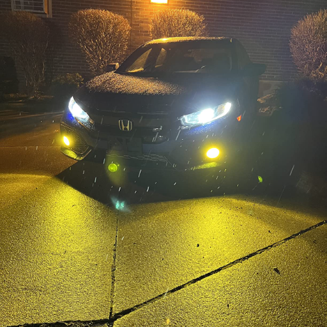 2004-2020 Honda Civic Fog Light Bulb Replacement - H11 55W Halogen Bulb (Not Compatible with 2006-2008 Civic Coupe) | Durable & Bright for Night Driving & Foggy Conditions